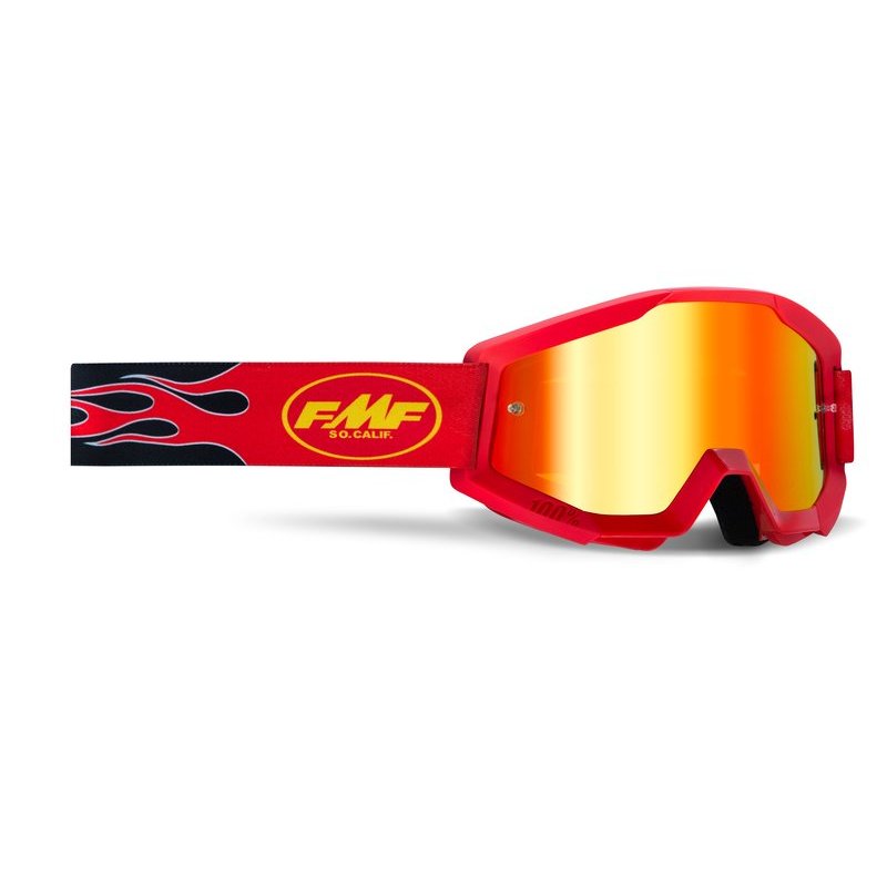 GOGLE FMF POWERCORE FLAME RED - SZYBA MIRROR RED